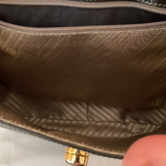 Luana Italy  black womens bag with long adjustable strap. Excellent condition. - Picture 8 of 12